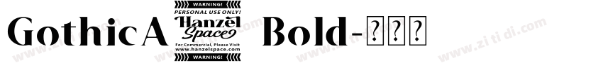 GothicA1 Bold字体转换